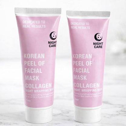 Korean Peel Off Facial Mask Night Wrapping2 PACKS (PA-101)